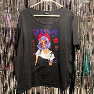 Shein Japanese Girl T-Shirt Size 3X